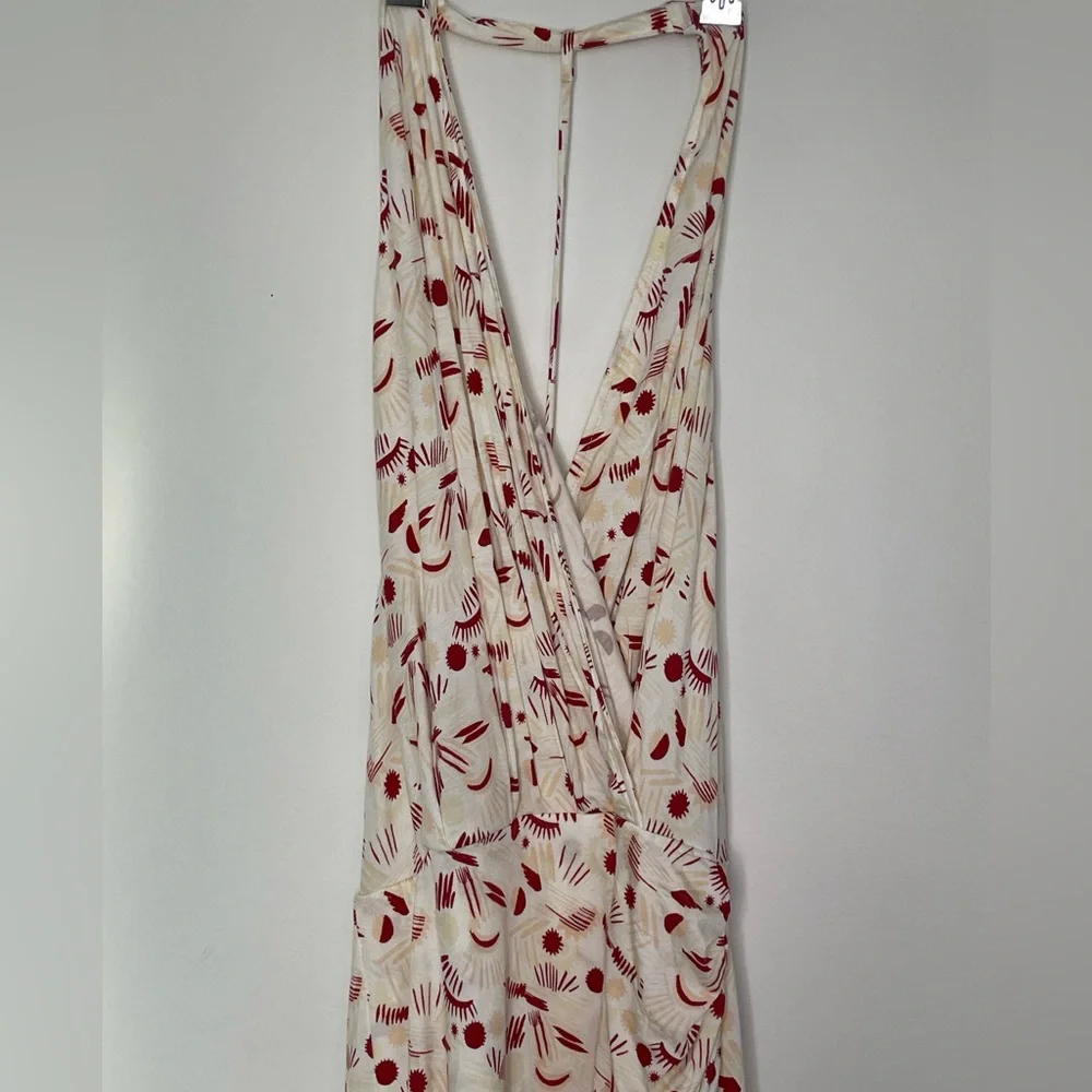 Free People Daria Open Back Front Slit Maxi Dress Size Small New E11